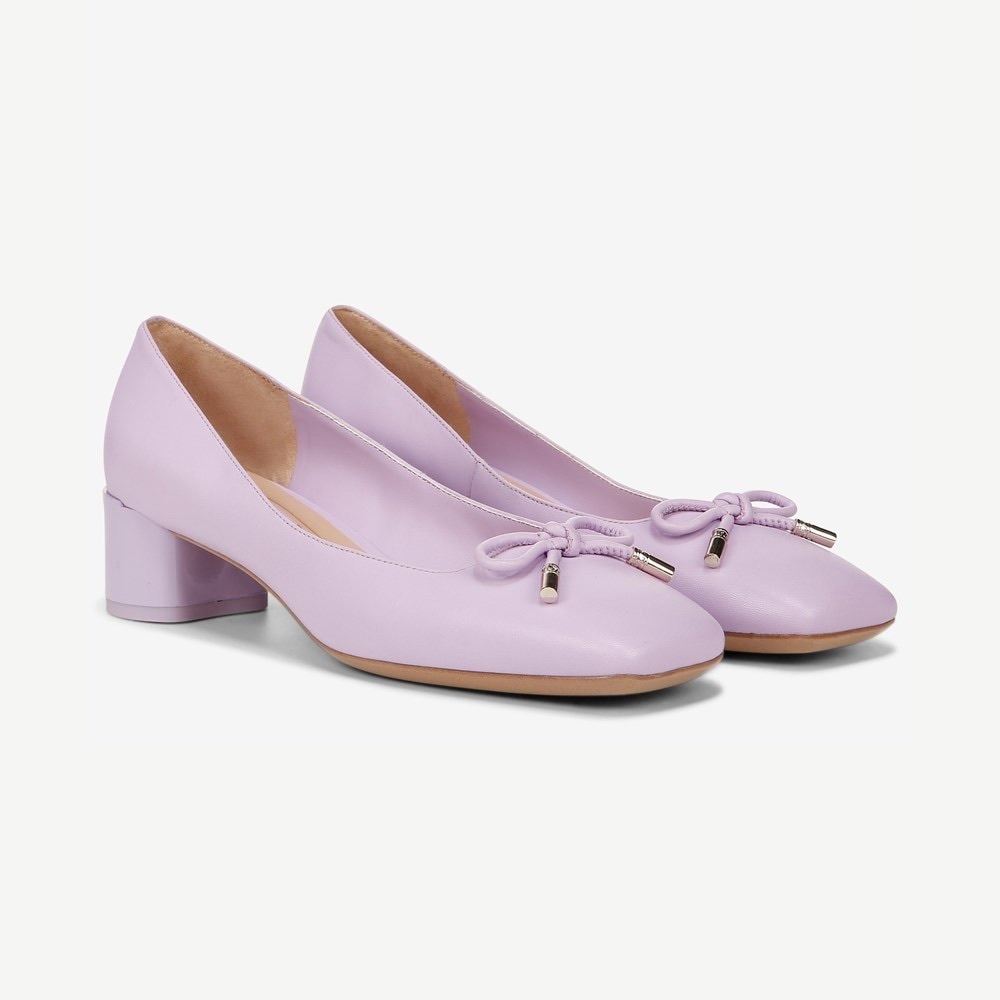 Franco Sarto Natalia Square Toe Block Heel Pumps